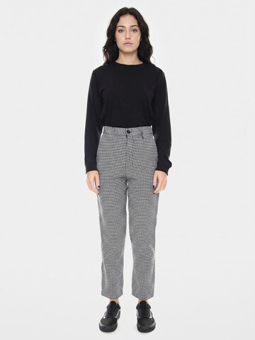 Carhartt WIP Luźne Spodnie 'W' Norvell Pant Black / White Check' w kolorze mieszane kolory
