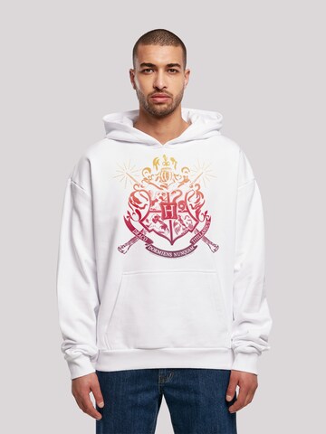 Sweat-shirt 'Harry Potter Hogwarts School' F4NT4STIC en blanc : devant