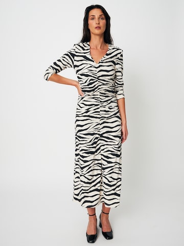 Crās - Vestido ' Petreacras ' em branco: frente