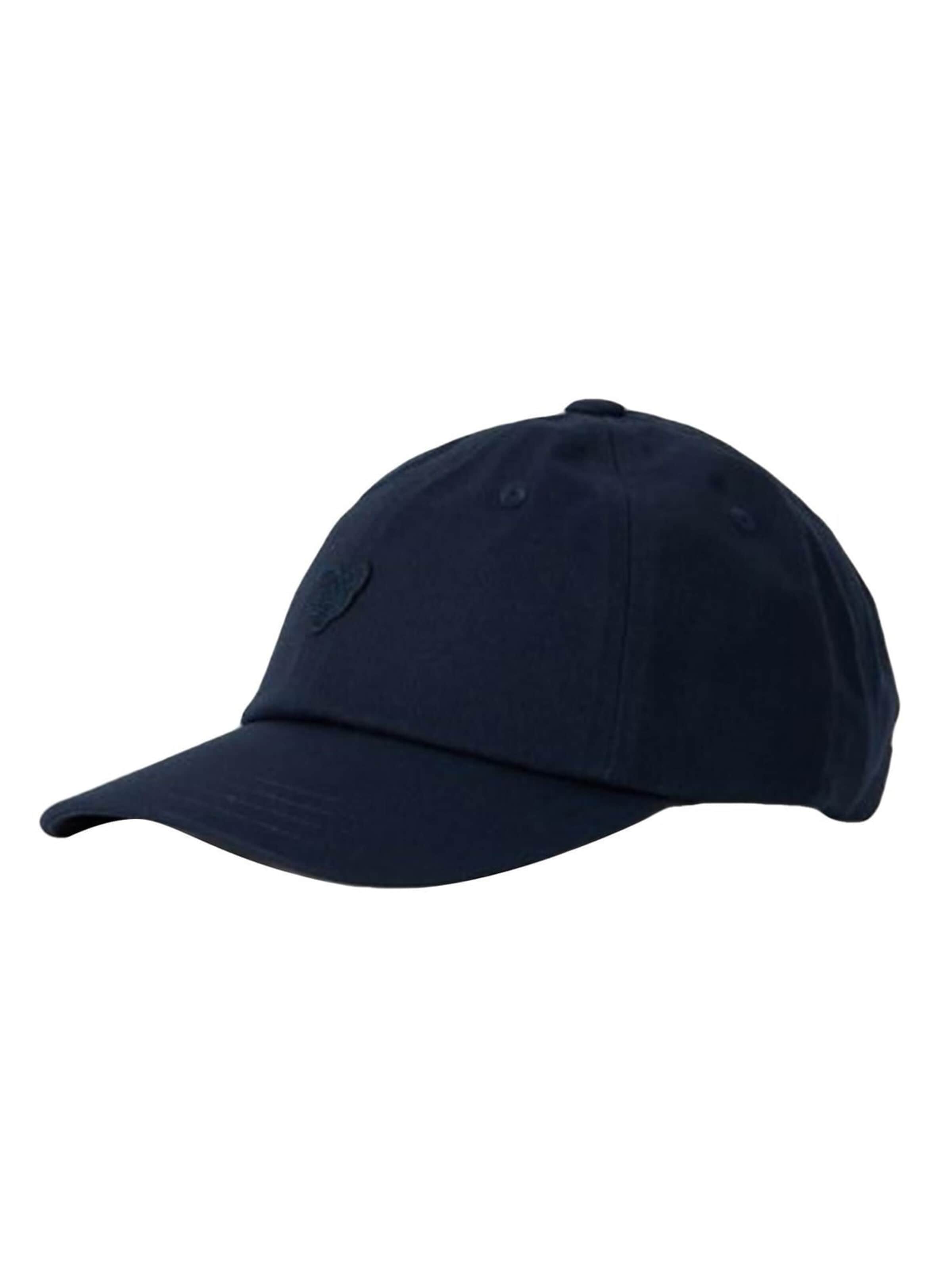Lyle & Scott Hætte 'Tonal Eagle Baseball Cap Dark Navy' i blå: forside