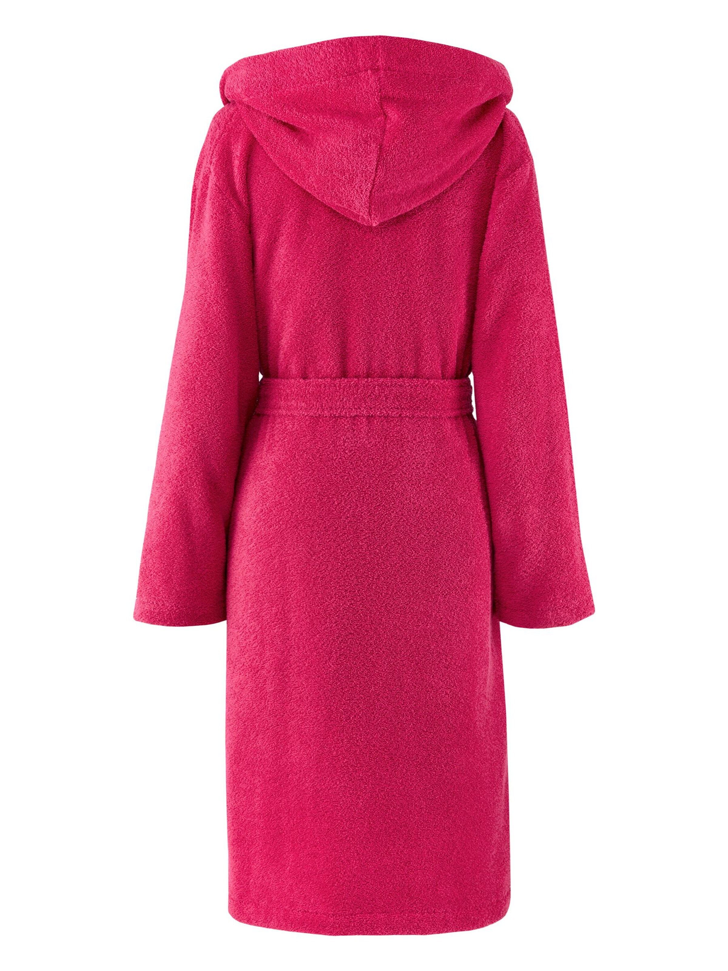 LACOSTE Long Bathrobe 'LOPEN' in Red