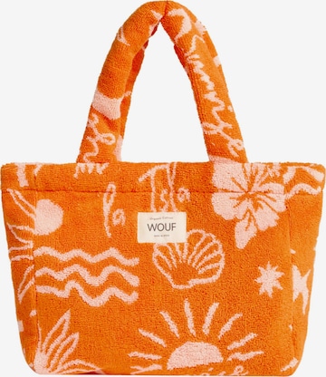 Borsa a mano 'Terry Towel' di Wouf in arancione: frontale