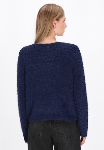 DreiMaster Vintage Gebreid vest in Blauw