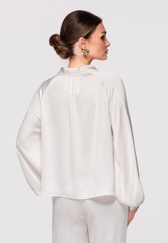 Ombre Blouse in Wit