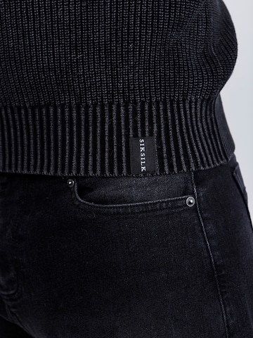 SikSilk Pullover in Schwarz