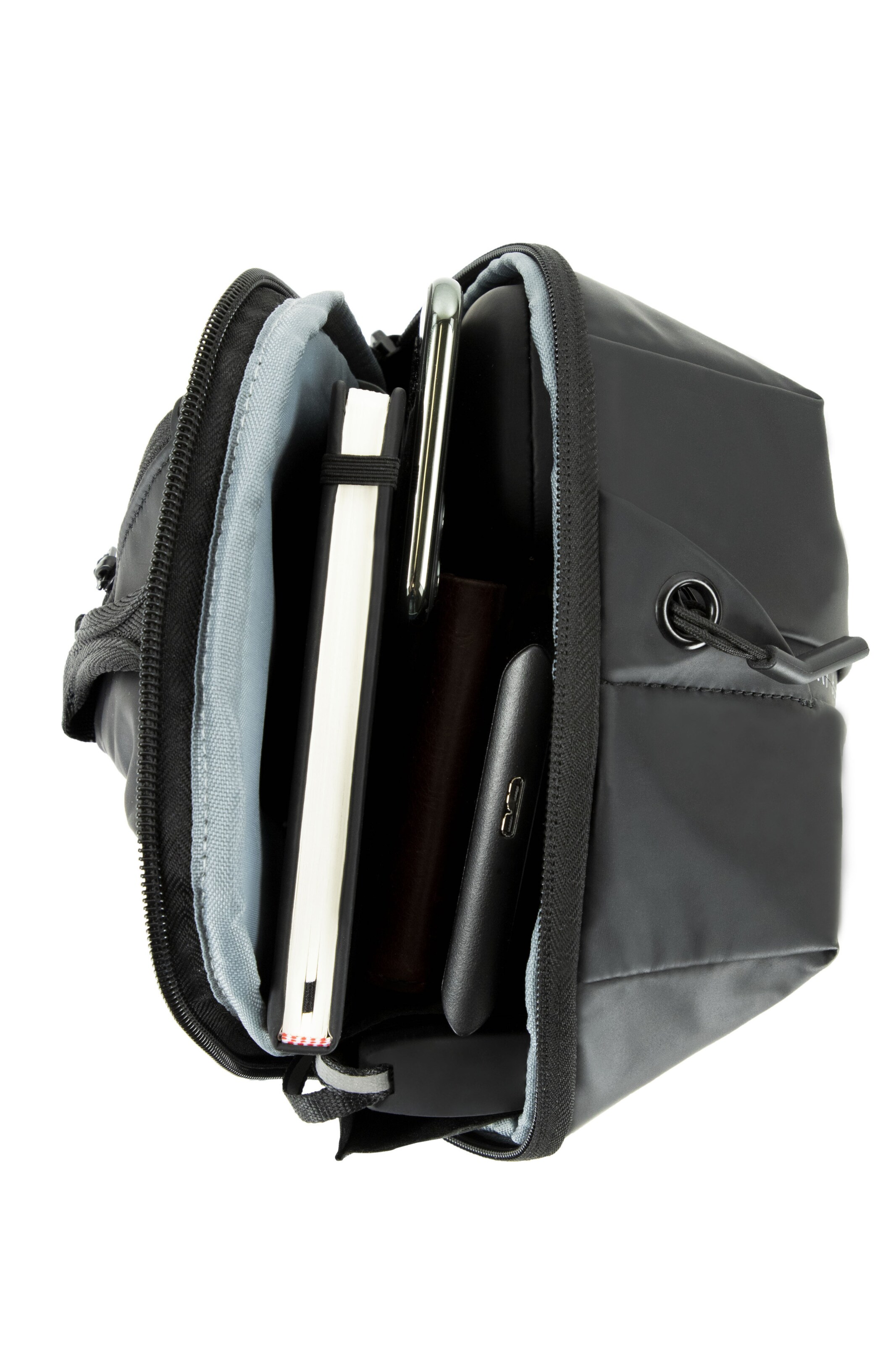 bugatti Schoudertas 'Blanc' in Zwart