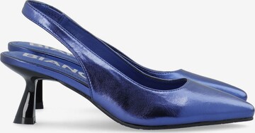 Bianco Slingpumps in Blauw