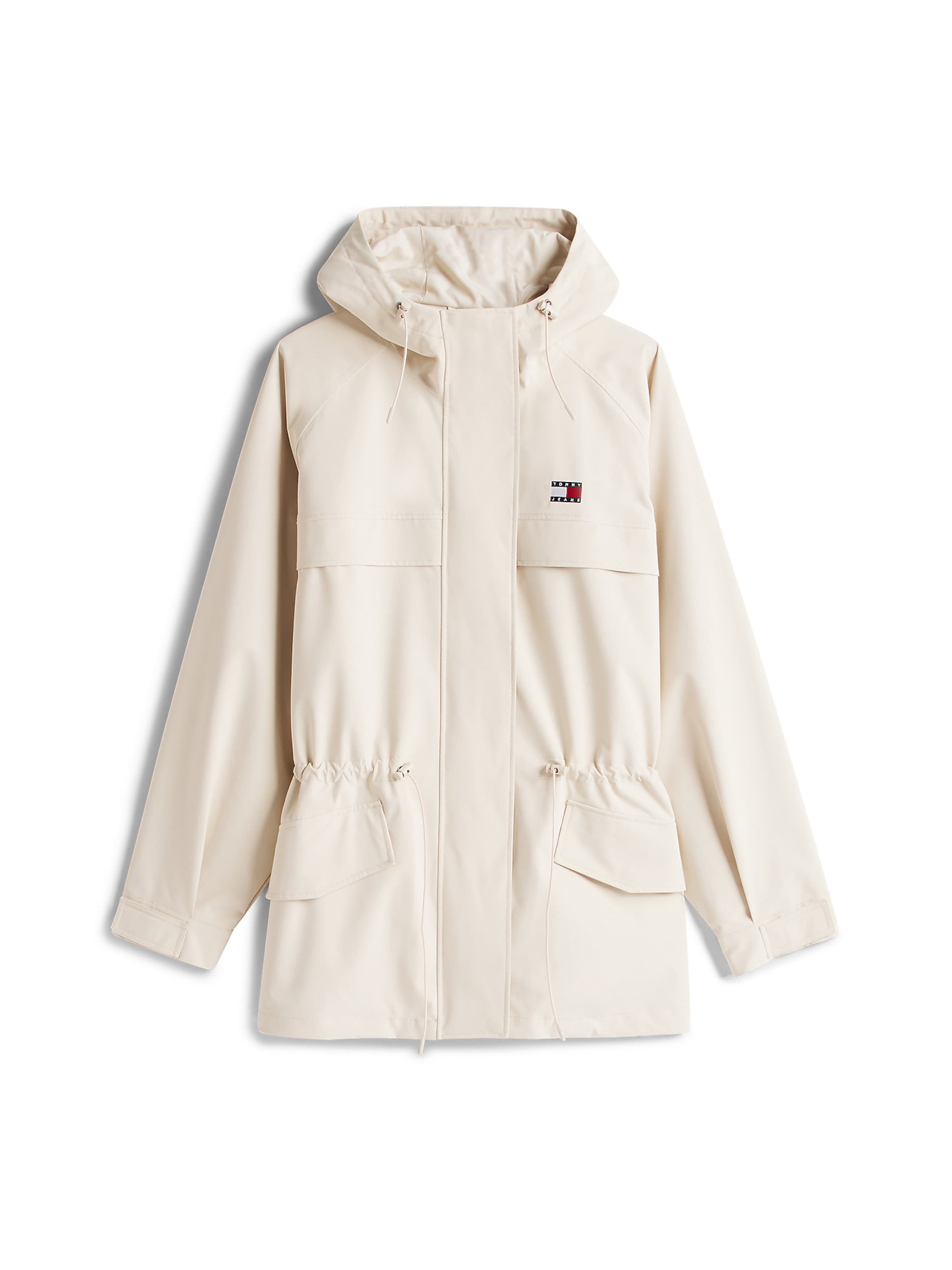 Tommy Jeans Tussenparka in Beige: voorkant