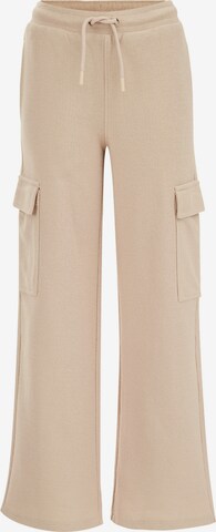 WE Fashion Regular Trousers in Beige: front