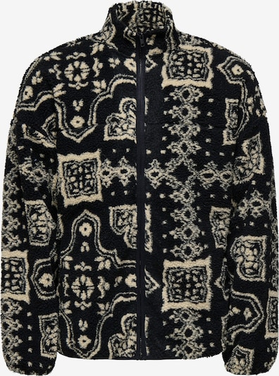 Flisinis džemperis 'ONSJAMES' iš Only & Sons, spalva – smėlio spalva / juoda, Prekių apžvalga