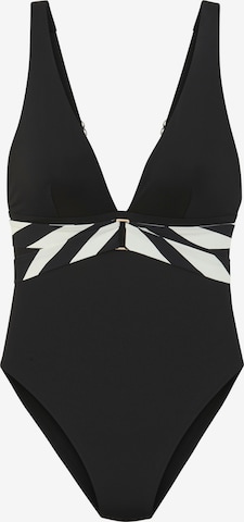 FRENCH CONNECTIONJednodijelni kupaći kostim - crna boja: prednji dio