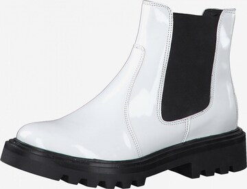 TAMARIS Chelsea Boots i hvid: forside