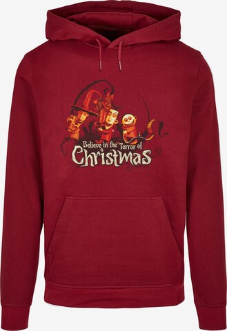 ABSOLUTE CULT Sweatshirt ' The Nightmare Before Christmas - Christmas Terror ' in Red: front
