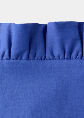 MANGO Top 'Frilly' in Blau