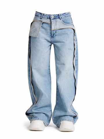 IT'S BASIC Baggy Jeans 'SUPER BAGGY MID RISE JEANS' in Blauw