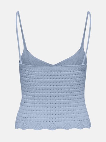 Haut 'ONLY ONLLISON SL TOP KNT canotta' ONLY en bleu