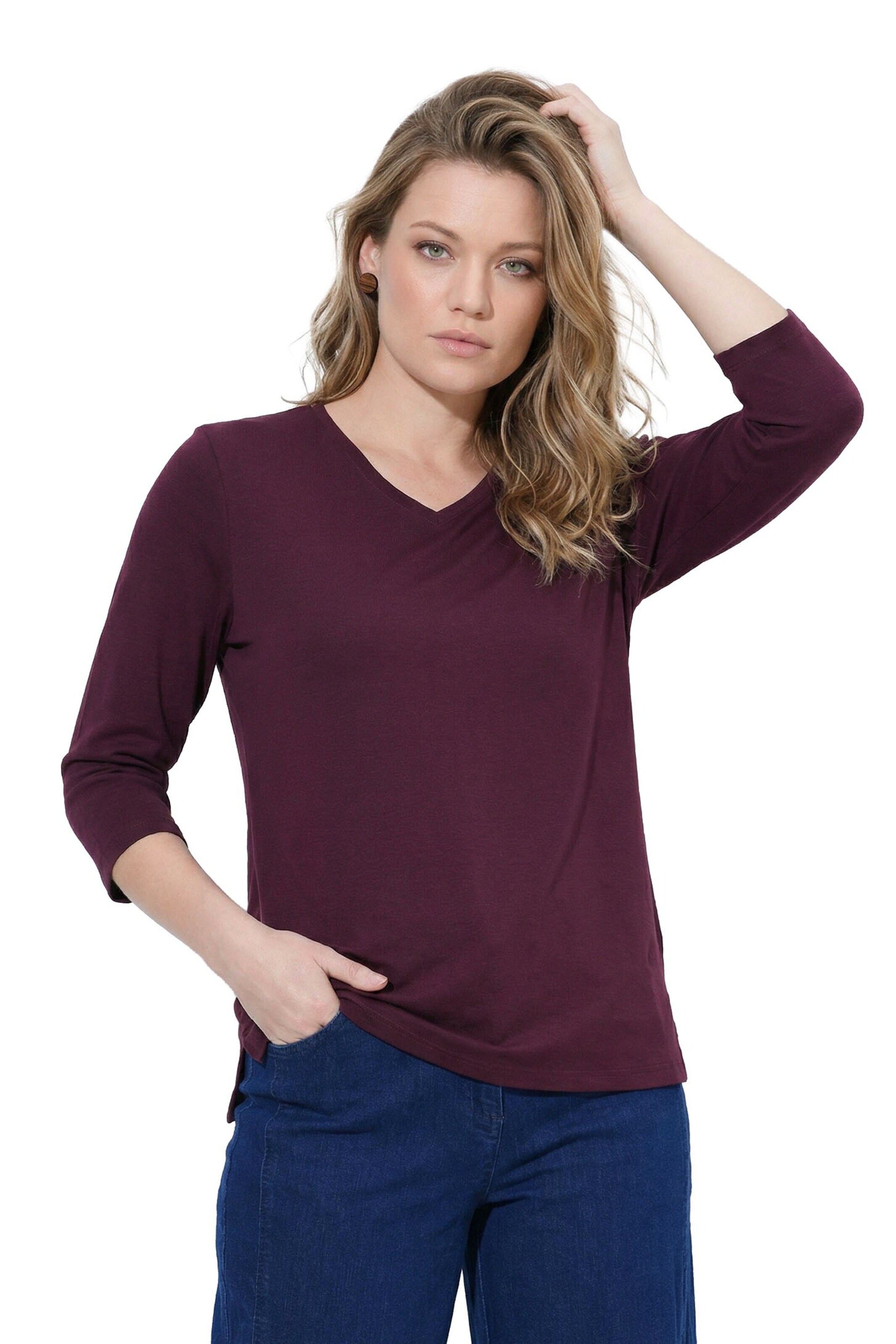 Ulla Popken Shirt in Rot: Vorderseite
