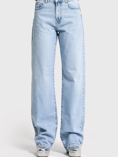 IT'S BASIC Jeans 'SOFIA Loose High Rise Jeans' in de kleur Lichtblauw, Productweergave