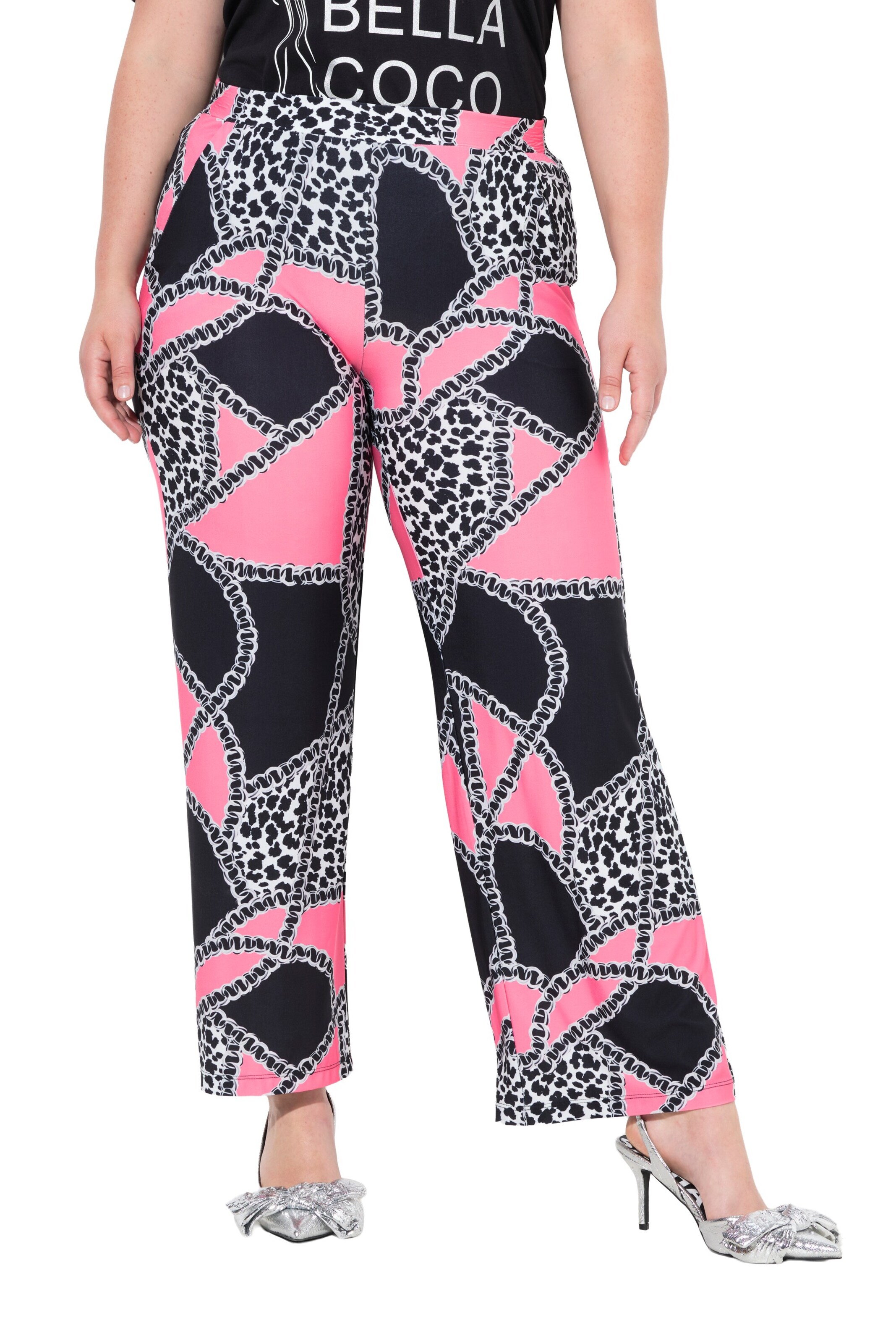MIAMODA Loose fit Pants in Pink: front