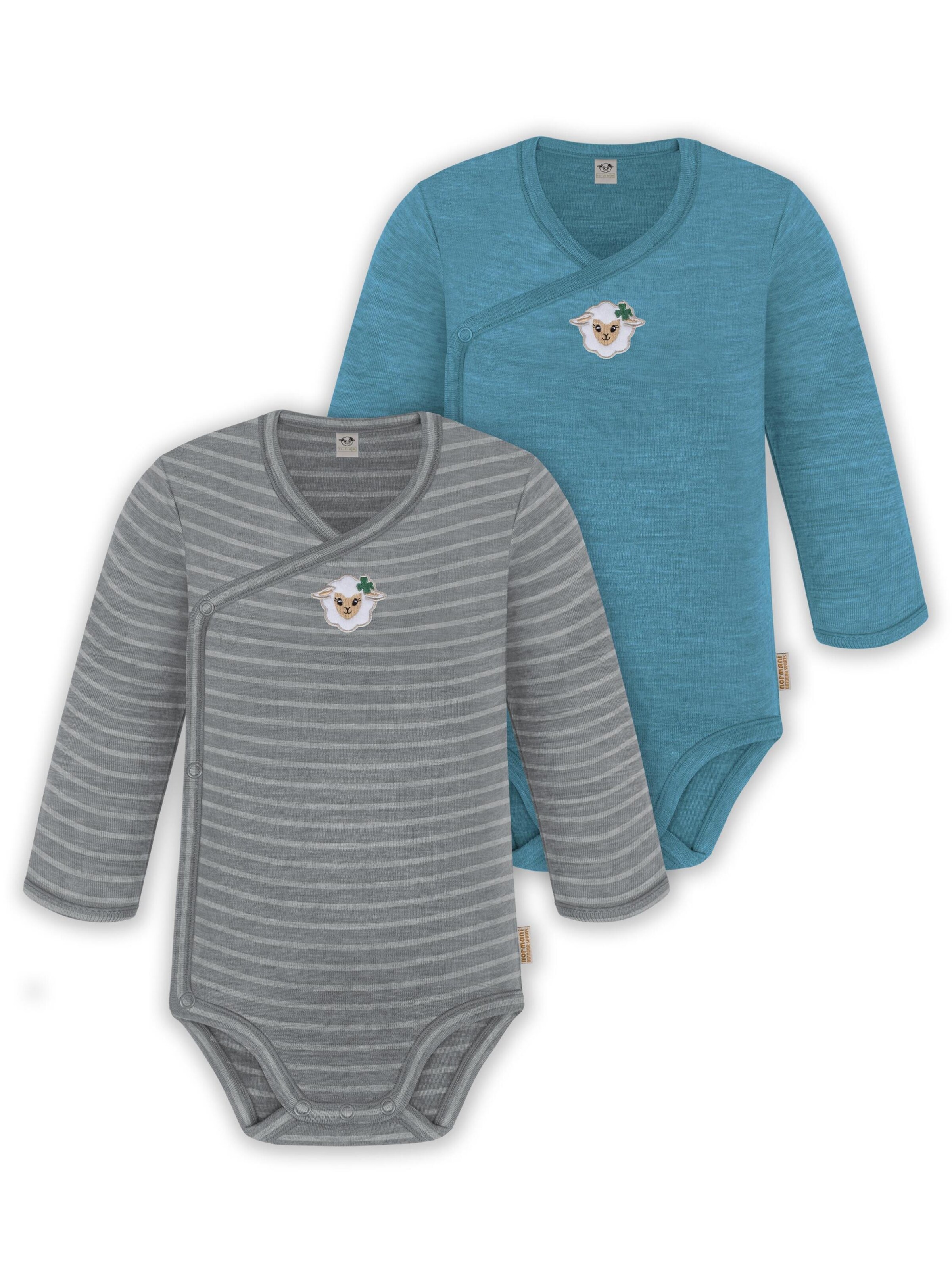 Barboteuse / body normani en bleu : devant