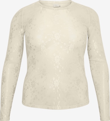 KAFFE CURVE Shirt 'Nikoline' in Wit: voorkant
