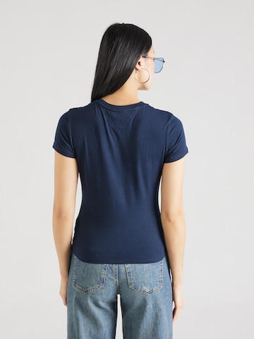 Tommy Jeans Curve - Camiseta 'ESSNTL' en azul