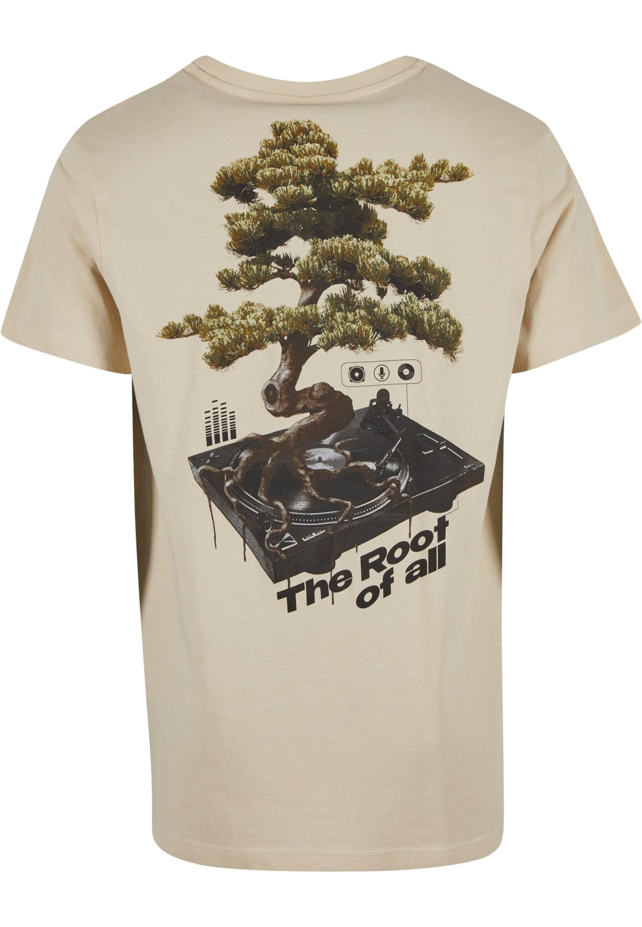 Mister Tee - Camisa 'Root of All' em bege