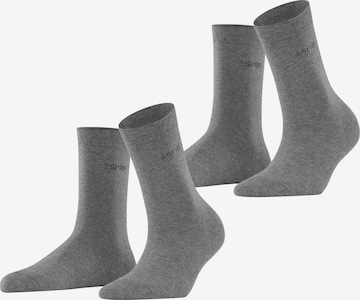 ESPRIT Socken 'Uni 2-Pack' in Grau: Vorderseite