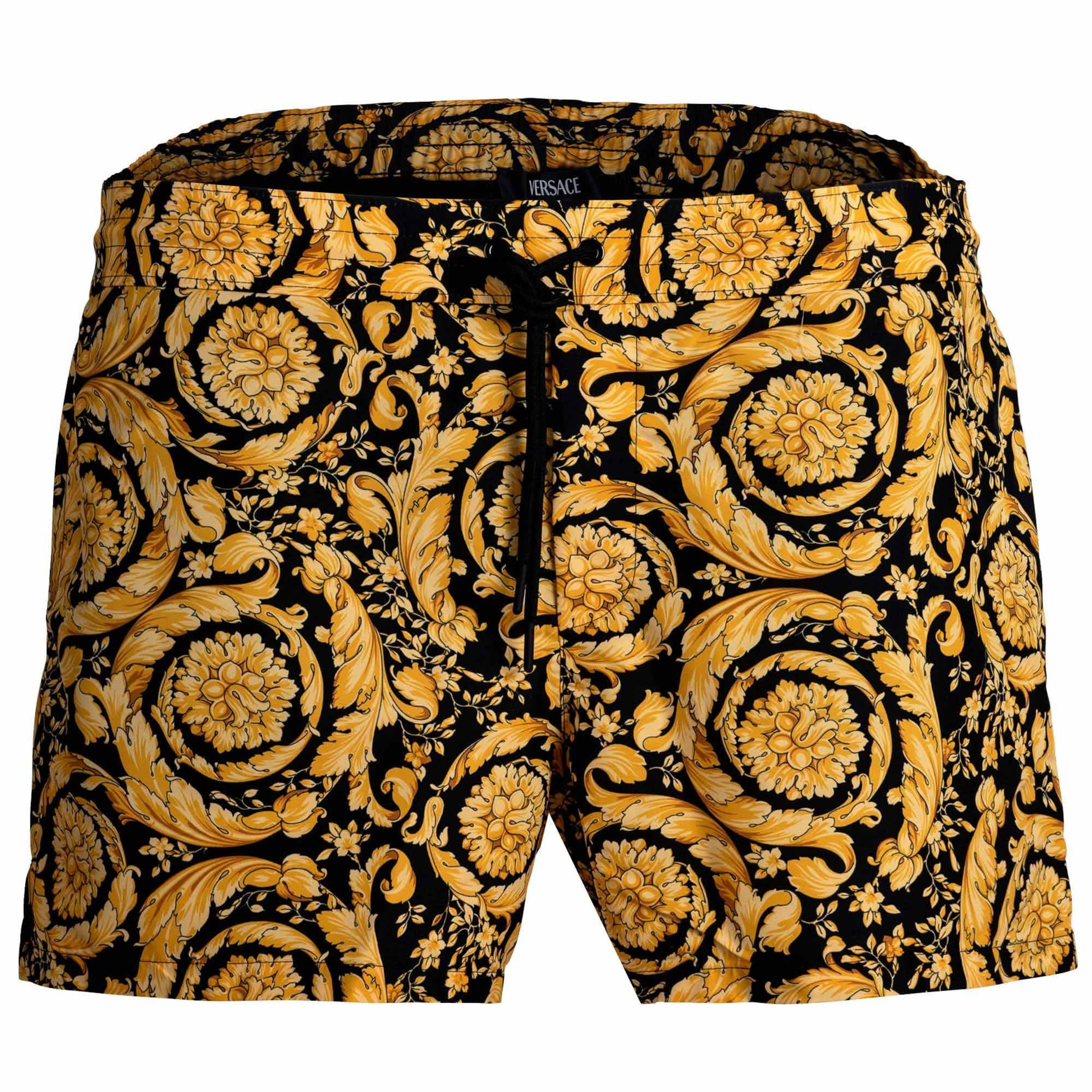 VERSACE - Bermudas en amarillo: frente