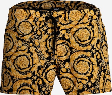 Pantaloncini da bagno di VERSACE in giallo: frontale