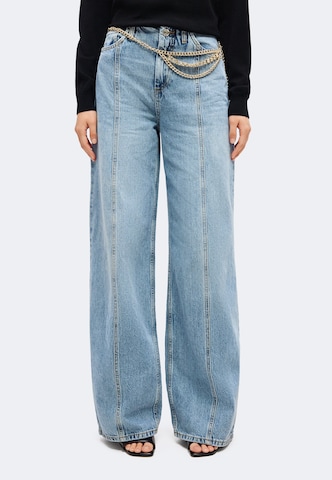 Liu Jo Bő szár Farmer 'PANT.FLARE NO WAISTBAND H.W.' - kék: elől