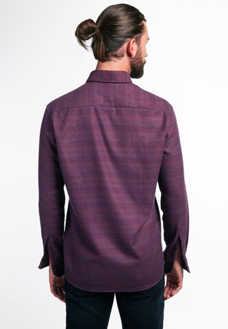 ETERNA Regular fit Button Up Shirt in Purple