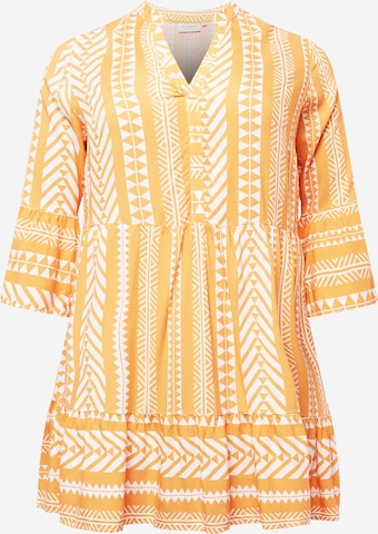 ONLY Carmakoma Shirt Dress 'Marrakesh' in Orange: front