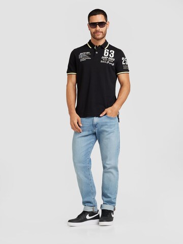 T-Shirt 'Cruise North' CAMP DAVID en noir