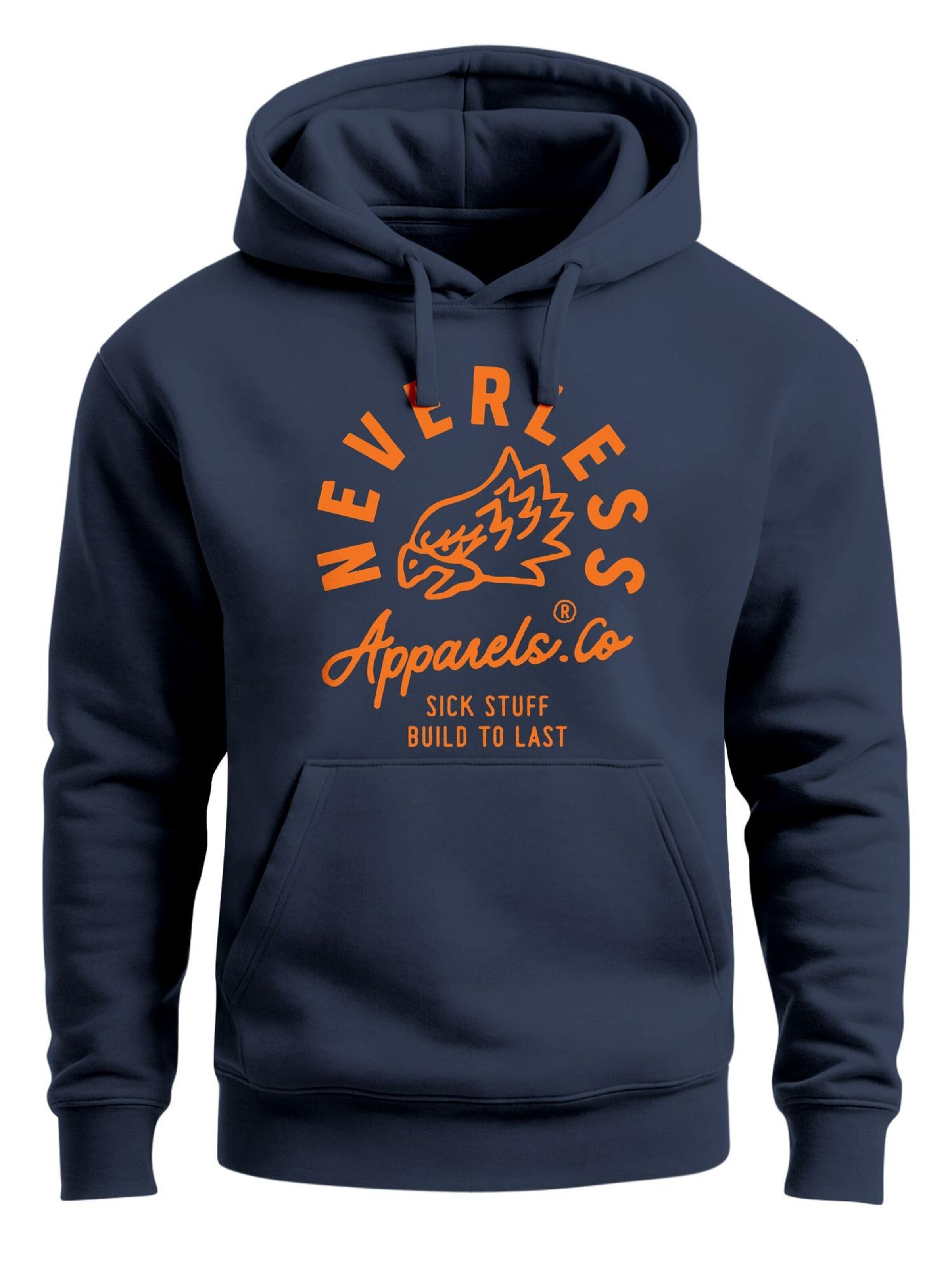 Neverless Sweatshirt 'Adler' in Blue: front