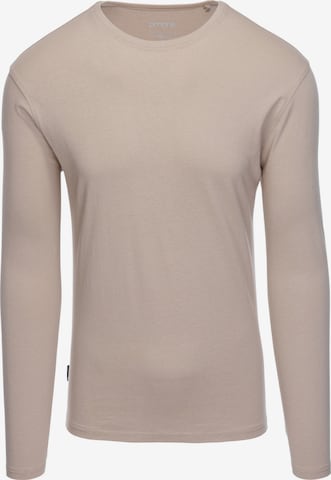 Ombre Shirt in Beige: front