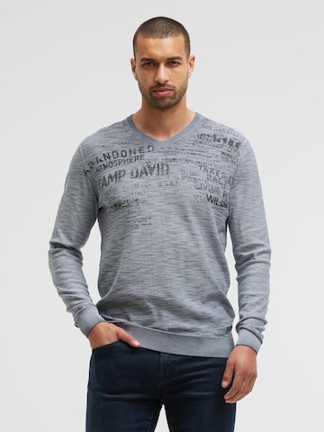CAMP DAVID Sweater in Blue: front