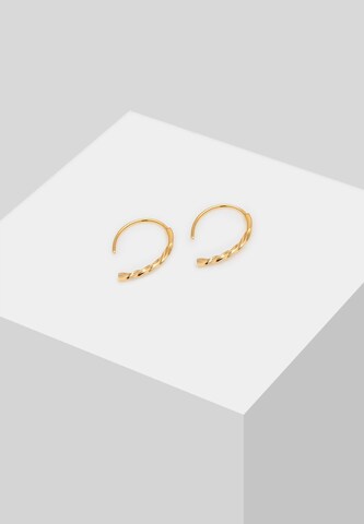 ELLI Oorbellen 'Twisted' in Goud