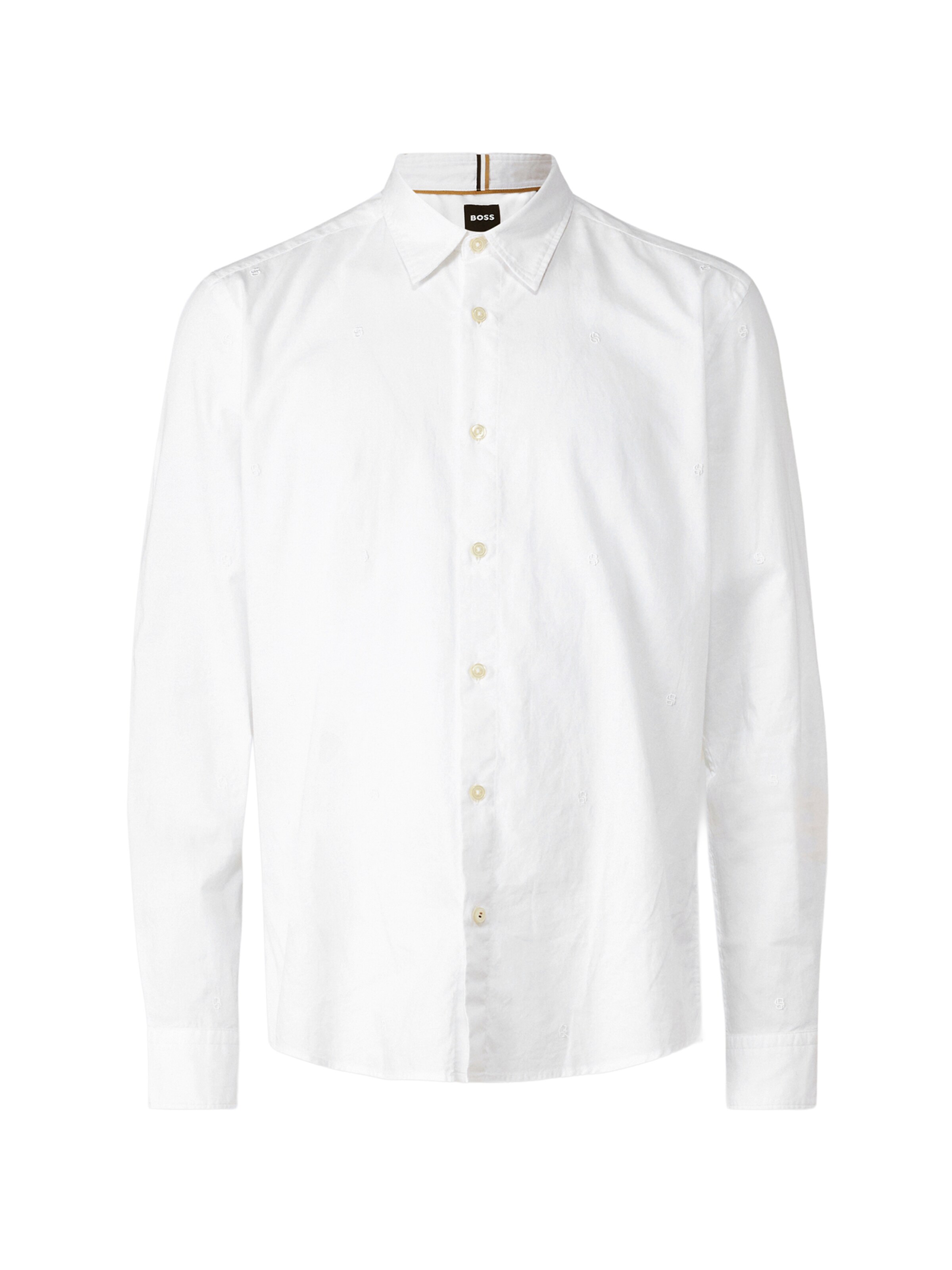 BOSS Slim fit Button Up Shirt 'C-LIAM' in White: front