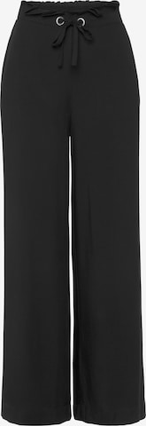 LASCANA - Loosefit Pantalón en negro: frente