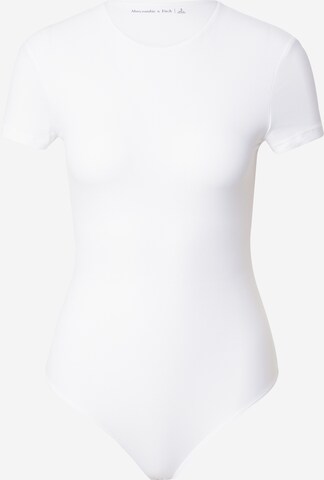 Abercrombie & Fitch - Body camiseta en blanco: frente
