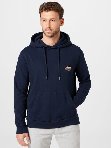 Hailys Men Sweatshirt 'Soeren' in Blauw: voorkant