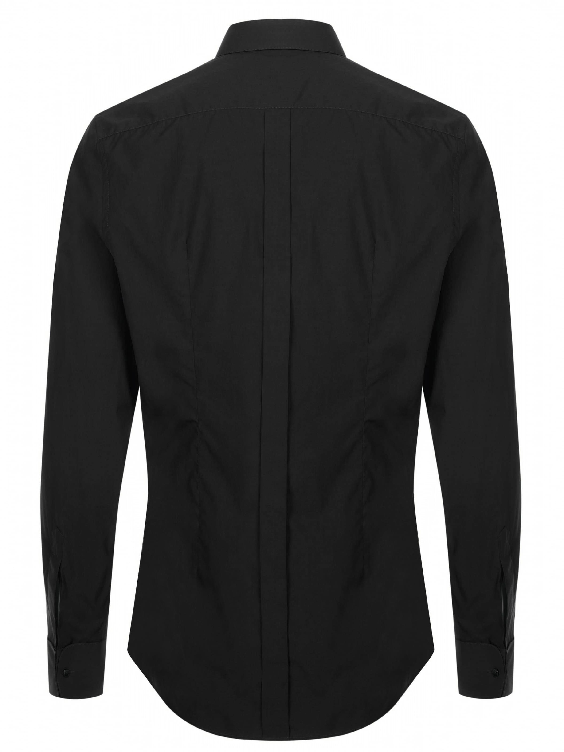 DOLCE & GABBANA Regular fit Button Up Shirt in Black