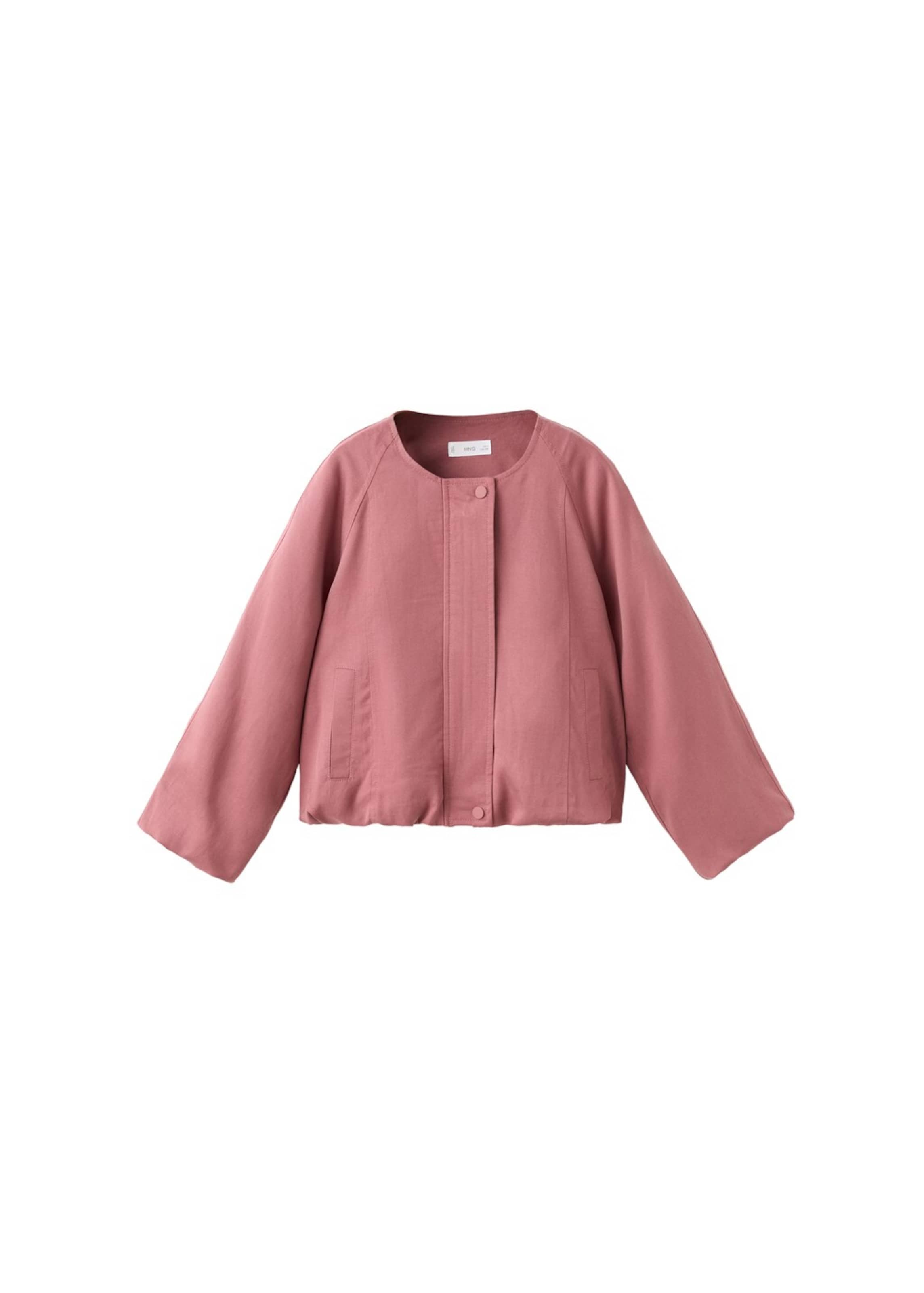 MANGO KIDS Between-Season Jacket 'Taylor' in Pink: front
