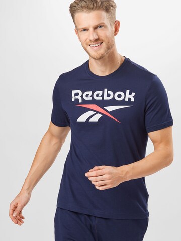 Reebok T-Shirt 'Identity Classic' in Blau: Vorderseite