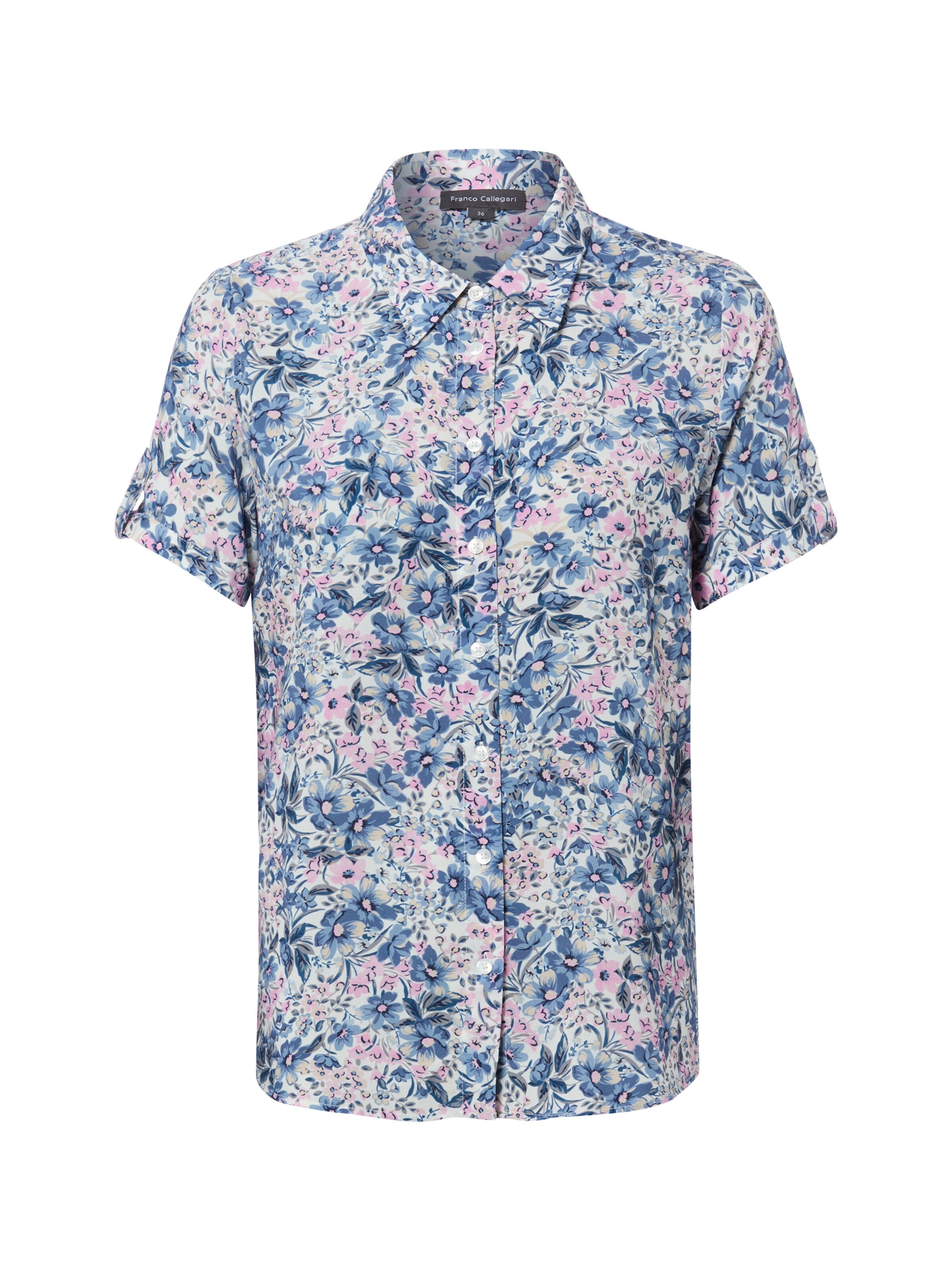 Franco Callegari Blouse 'Debby' in Blue: front