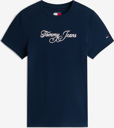 Marškinėliai 'ESS' iš Tommy Jeans, spalva – tamsiai mėlyna / balta, Prekių apžvalga