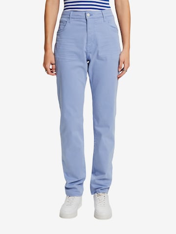 ESPRIT Slimfit Broek in Blauw: voorkant