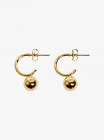 LOV AND LAV Earrings in Gold: front