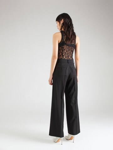 Wide leg Pantaloni con piega frontale 'VISIVO' di Weekend Max Mara in nero